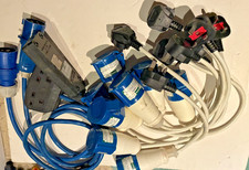 JOB LOT 8x 13A plug / 16A socket and 2x 16A plug / 13A 2 socket single phase 1ph