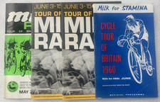 Tour of Britain Cycle Milk Race Programmes - Cycling Years 1960, 1963 x2 & 1967