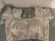 Indian padded silver and white - silver,