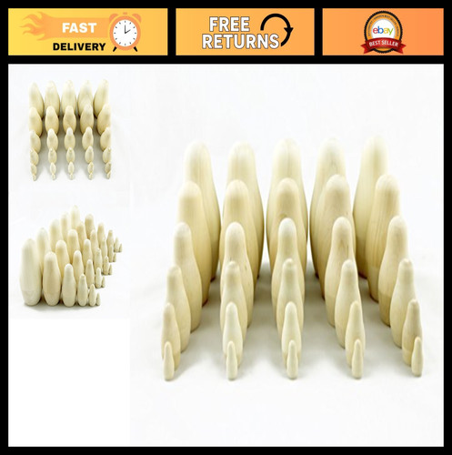 Lot unpainted matryoshka - of,