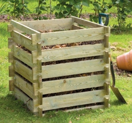 Wooden compost bin composter - wooden,