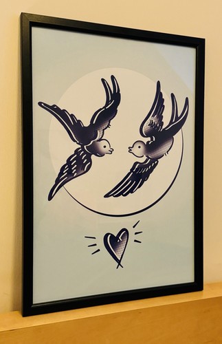 Illustrated print blue and - illustrated,