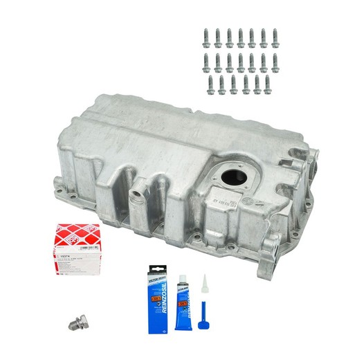 Oil pan genuine screw febi - pan, +