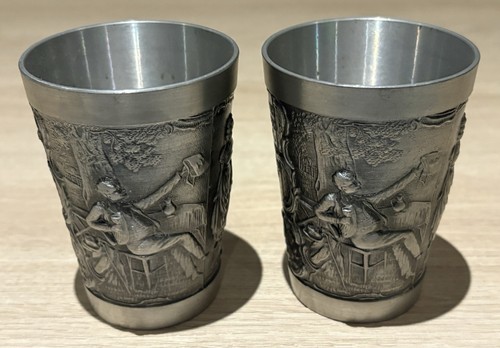 Pair vintage german - vintage, pewter