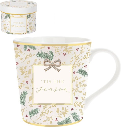 Christmas mug fine - christmas, china