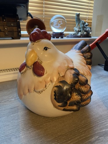 Vintage ceramic chicken hen - vintage,