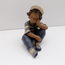 LLADRO FIGURINE LONG DAY THOUGHTFUL CHILD IN ORIGINAL BOX GRES 012209