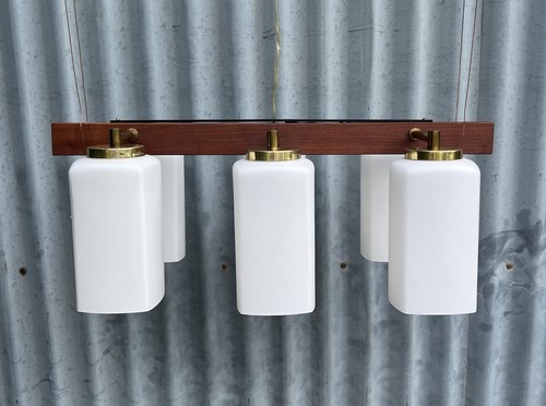 Vintage teak brass mid - vintage, &