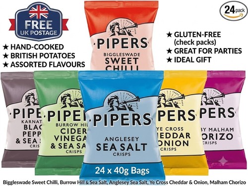 Pipers crisps mixed variety - mixed,