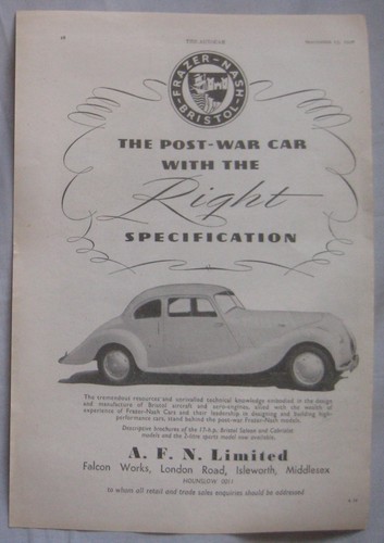 1946 frazer nash bristol - frazer-nash,