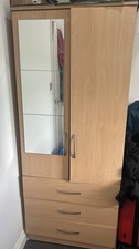 2-Door Wardrobe with Mirror