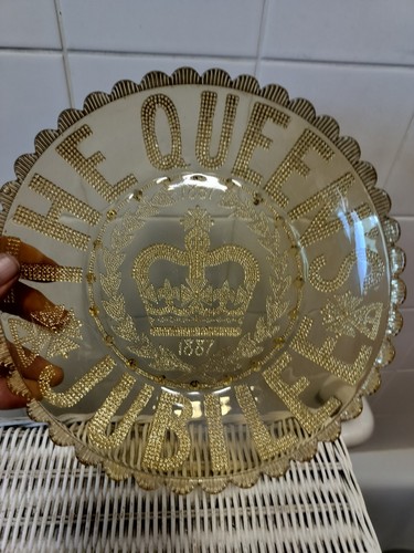 Vintage amber pressed glass - vintage,