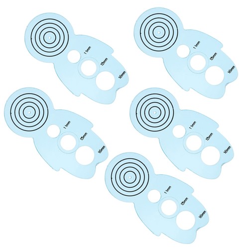 5pcs blue plastic - blue, paper