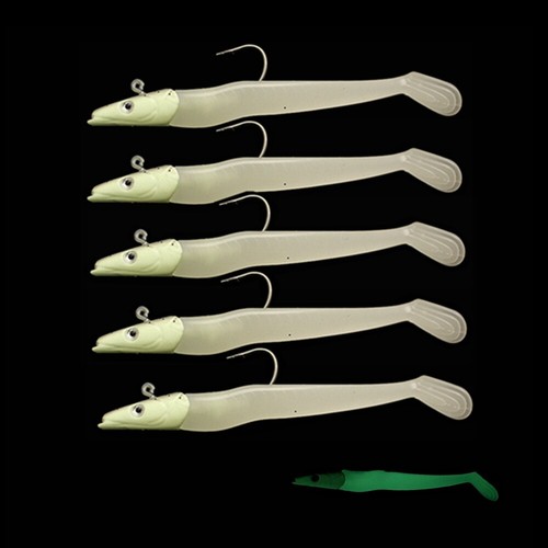 5pcs luminous glow - jig, head