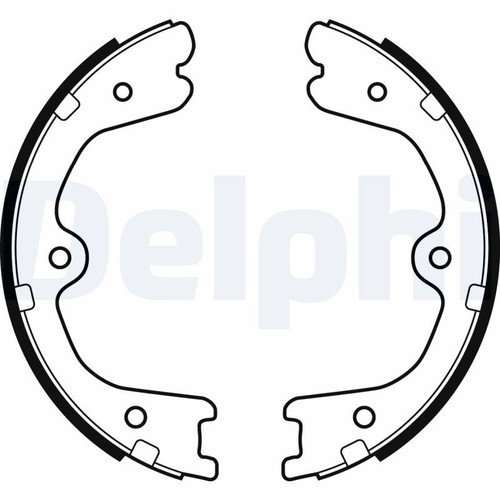 Parking brake shoe - parking, set