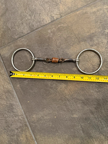 Stainless steel ring snaffle - steel,