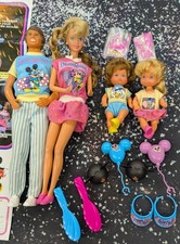 Vintage Barbie 1989 THE HEART FAMILY Visit DISNEYLAND Mattel with Accessories