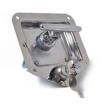  Folding T Handle Lock Latch Trailer Truck Camper Tool Box Stainless Steel UK