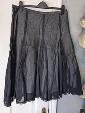 wallis Black Overlay Skirt