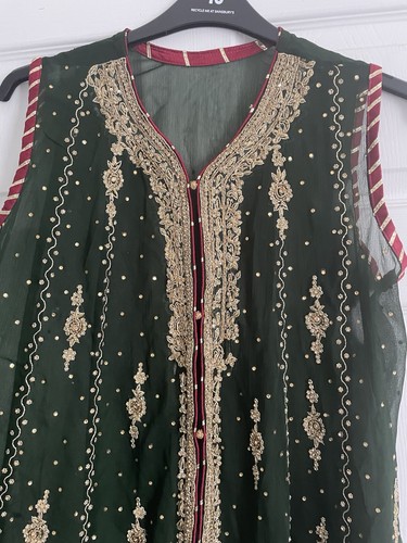 Asian dark green wedding three - dark,