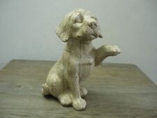 NEXT Labrador Puppy Dog Wood Block Effect Sculpture Figurine Ornament 6.75"/17cm