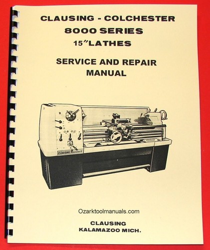 Clausing colchester 8000 - clausing,
