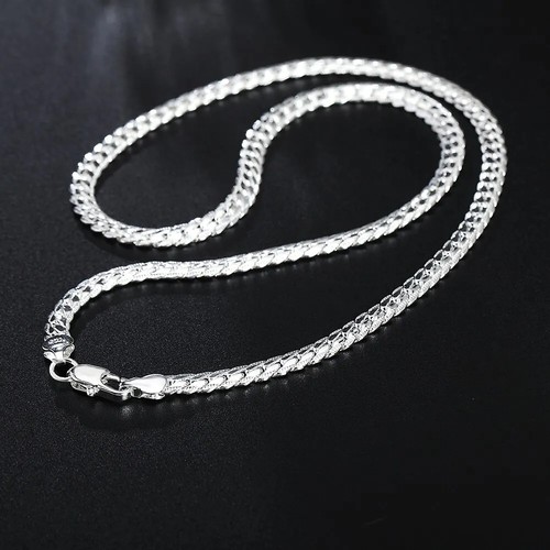 925 sterling silver necklace - silver,