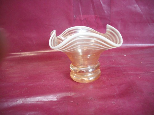 Victorian amber lustre posey