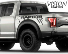 Ford Raptor Pickup Truck Side Vinyl Decals RAPTOR Monster Scratch Off Road Stick