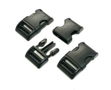 25mm Black Plastic Curved Side