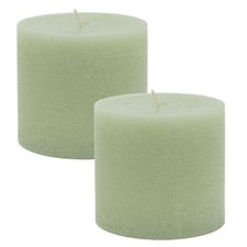 Pack of 2 Light Green Pillar