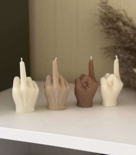 Middle finger size candle - finger,