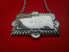 Vintage Decanter Label GIN
