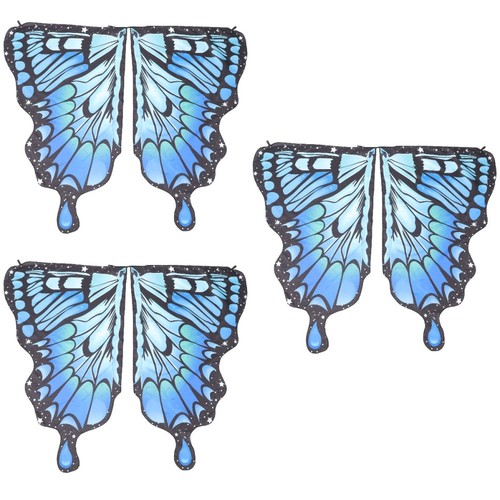 3pcs multicolor butterfly - multicolor,