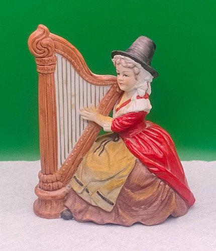 Vintage welsh lady playing - vintage,