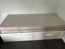 White ikea brimnes day - brimnes, bed