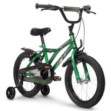 Kids Huffy Pro Thunder 16 Inch Green Bike Outdoor Play Ride-On