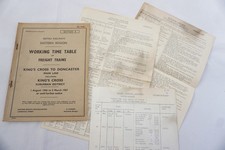 1966 Railway Working Timetable