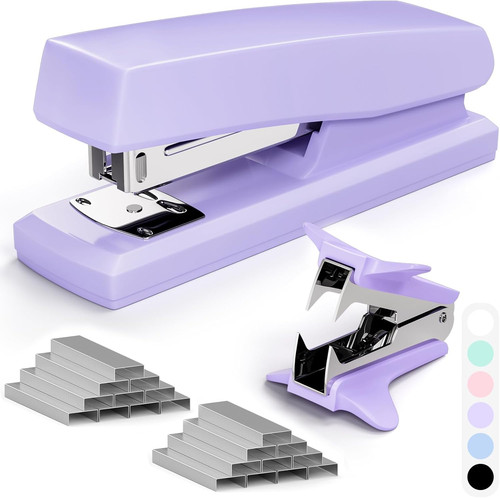 Purple stapler with 2000 - purple,