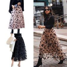 Women High Waist Mesh Tutu