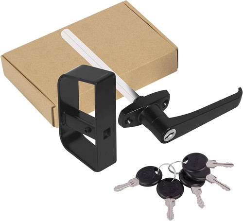 Shed door latch handle lock - shed,