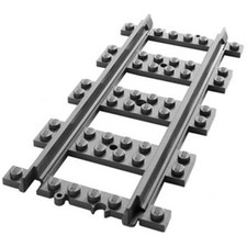 Lego Train City 8x Straight Track Rail Railway Town 53401 6037688 NEW