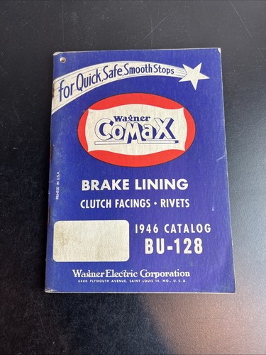 Vtg catalog pricing - pricing, brake