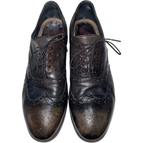 Paul smith brown black leather - smith, brown/black