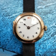 Vintage 9k Solid Gold Rolex Hand-Winding Watch  Spares or Repair 9ct