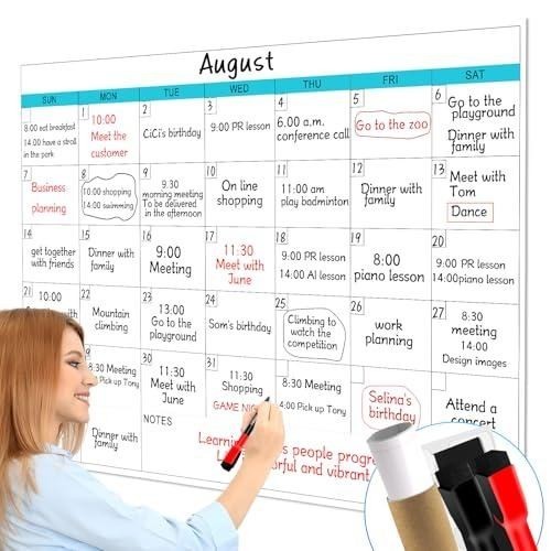 Dry erase calendar - for,