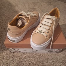 Moda in Pelle 'Arabeller' Leather Trainers - UK3 / EU36