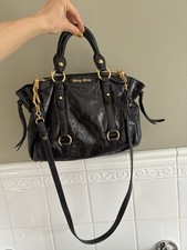 Miu Miu Vintage Black Leather