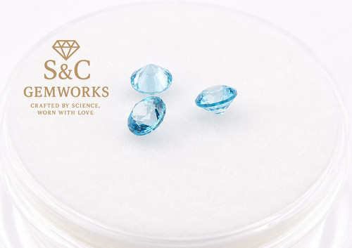 Aqua blue round - aqua, brilliant