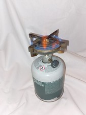 VINTAGE PRIMUS STOVE BURNER  2243/2244 + CANNISTER WITH SOME GAS. Free Postage 